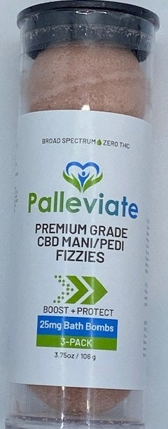 CBD Mani/Pedi Fizzies (0.0% THC) - Three Scents (25mg)